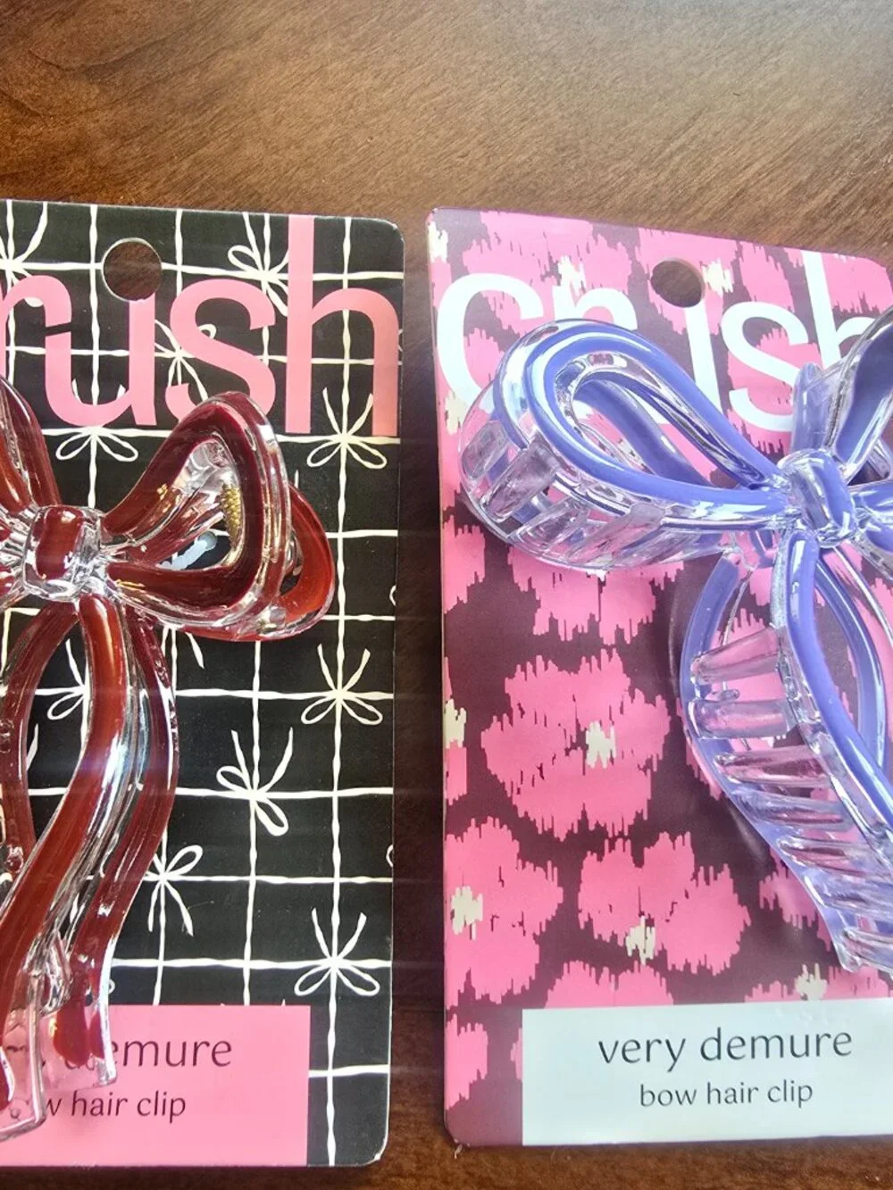 Bundle of 3 Crush™ Very Demure Bow Hair Clips – Trendy Claw Clips